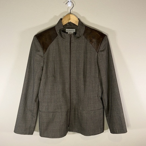 Vintage Wool Fitted Blazer Jacket Women Size 10 Preppy Office Casual Travel - Picture 2 of 8